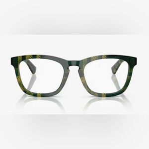 Burberry Eyeglasses, BE2417, Green Plaid